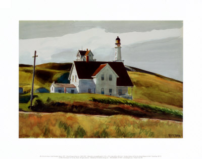 Hügel und Häuser Cape Elizabeth Maine Edward Hopper